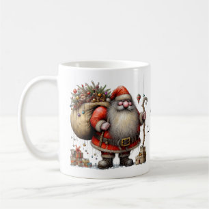 Caneca De Café Papai Noel Natal com sua Saco de Brinquedos