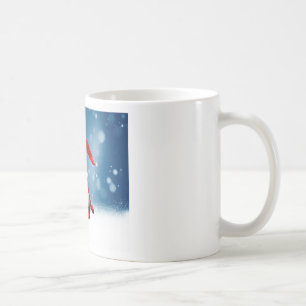Caneca De Café Papai Noel Natal Fofo Estrelas de Neve