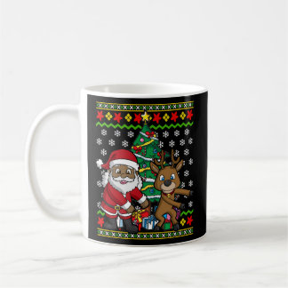 Caneca De Café Papai Noel negro-americano