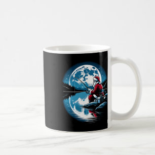 Caneca De Café Papai Noel Pescando Natal Xmas Pescador Pescador P
