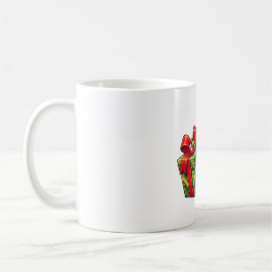 Caneca De Café Papai Noel Pinguim com Presente