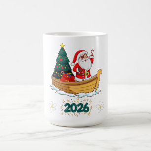 Caneca De Café Papai Noel Pirata 2026 Natal