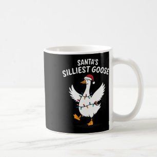 Caneca De Café Papai Noel Retro Ganso Mais Bobo Natal Ganso Bobo
