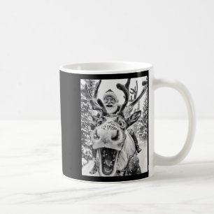 Caneca De Café Papai Noel Selfie Rena de Natal Engraçado Natal S