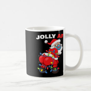 Caneca De Café Papai Noel Twerking de Máscara Gatland Alegre Af C