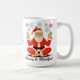 Caneca De Café Papai Noel Yoga