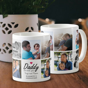 Caneca De Café Papai, nós te amamos Script Pai Crianças Foto Cola