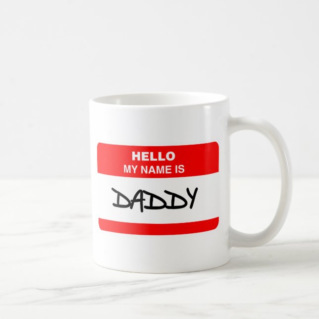 Caneca De Café Papai - Olá, meu nome é Papai (Direita)