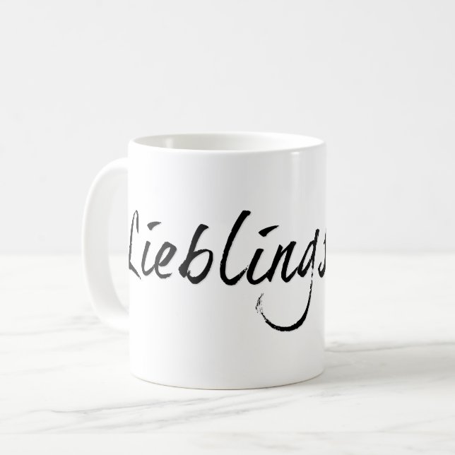 Caneca De Café Papai querido - escrita preta 00001 (Frente Esquerda)