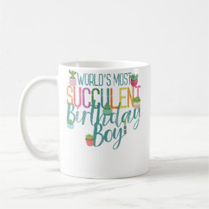 Caneca De Café Papai Suculento Aniversário Homens Amante de Plant