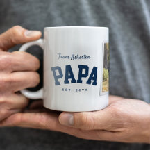 Papai uma foto esportiva azul marinho Dia dos Pais