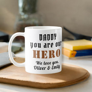 Caneca De Café Papai você é nosso Herói Dia dos Pais Família