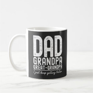 Caneca De Café Papai Vovô Bisavô Dia dos Pais Divertido