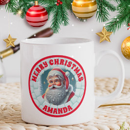 Caneca De Café papais noeis 3D Natal Crianças Personalizadas Choc