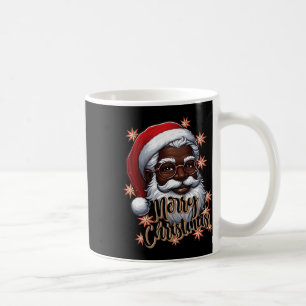 Caneca De Café Papais noeis Afro-Americanos Natal Pajama Black X-
