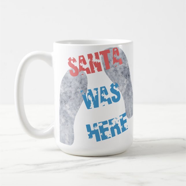 Caneca De Café Papais noeis Aqui (Esquerda)