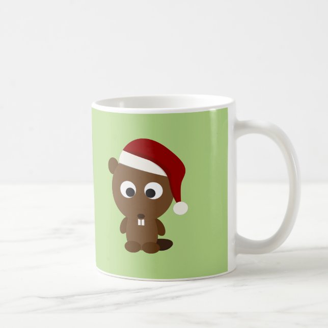 Caneca De Café Papais noeis Beaver (Direita)