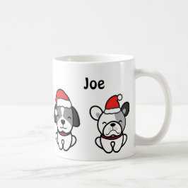 Caneca De Café Papais noeis, Cães de Natal