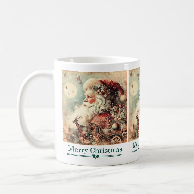 Caneca De Café Papais noeis clássicos de Natal (Esquerda)