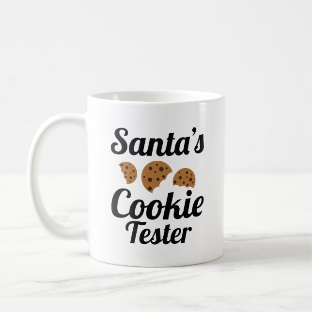 Caneca De Café Papais noeis Cookie Tester (Esquerda)