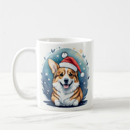Caneca De Café Papais noeis Corgi Christmas Mug