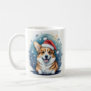 Caneca De Café Papais noeis Corgi Christmas Mug