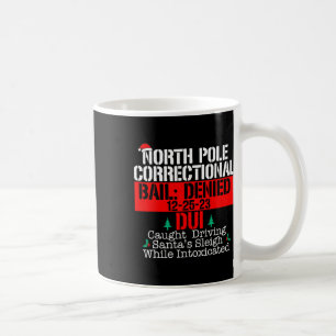 Caneca De Café Papais noeis Corretivos para o Polo Norte Correspo