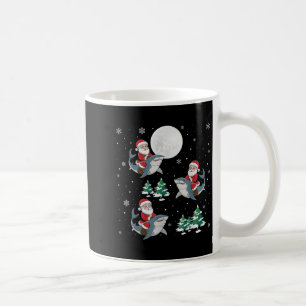 Caneca De Café Papais noeis Da Árvore Xmas Andando Engraçado De T