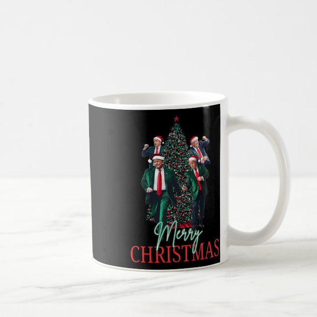 Caneca De Café Papais noeis Dançantes Pais Feliz Natal Casa 4 (Direita)