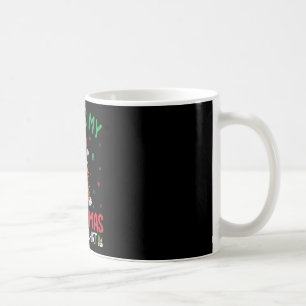 Caneca De Café Papais noeis das Luzes das Árvores do Xmas Collie