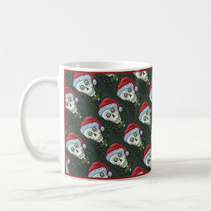 CANECA DE CAFÉ PAPAIS NOEIS DE CABEÇA DO MORTO CRUZADOS, NATAL S