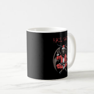 Caneca De Café Papais noeis de granizo Satanás Goat Baphomet