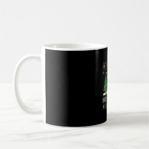 Caneca De Café Papais noeis de Iluminação em Árvore do Xmas no Na