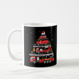 Caneca De Café Papais noeis de luzes de natal do caminhão de bomb