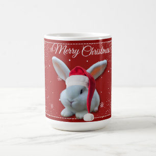 Caneca De Café Papais noeis de Natal Bunny Mug