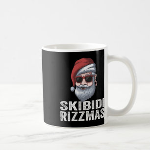 Caneca De Café Papais noeis de Natal do Skibidi Rizzmas Feliz Riz