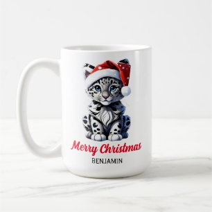Caneca De Café Papais noeis de Natal em neve Fresco