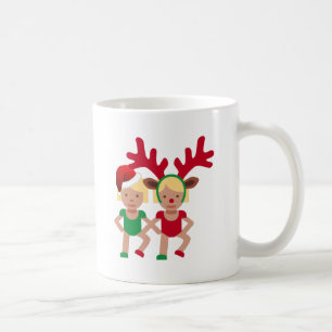 Caneca De Café papais noeis de Natal emoji