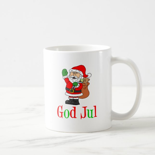 Caneca De Café Papais noeis de Natal suecos (Direita)