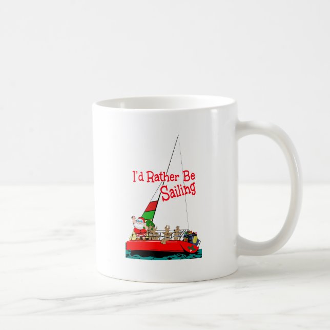 Caneca De Café PAPAIS NOEIS de Natal Velejando (Direita)