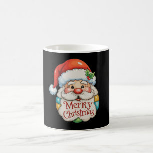 Caneca De Café Papais noeis de Patches Feliz Natal Pré-Natal Xmas