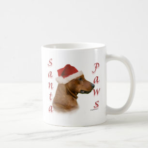 Caneca De Café Papais noeis de Pinscher Alemães