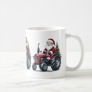 Caneca De Café Papais noeis De Trator