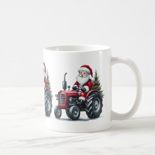 Caneca De Café Papais noeis De Trator (Direita)