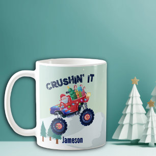 Caneca De Café Papais noeis do Monstro de Natal