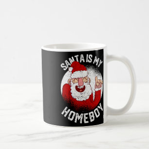Caneca De Café Papais noeis É Meu Ficar em casa De Natal Divertid