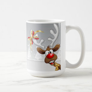 Caneca De Café Papais noeis e Rudolf