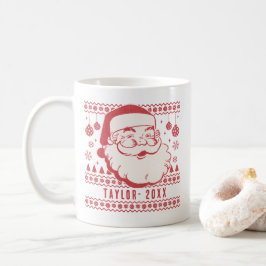 Caneca De Café Papais noeis engraçados Presente de Natal Personal