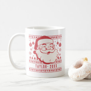 Caneca De Café Papais noeis engraçados Presente de Natal Personal