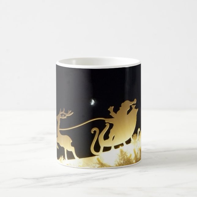 Caneca De Café Papais noeis estão vindo... (Centro)